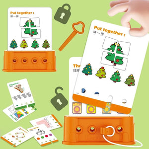 Planet Gates Children Montessori Puzzle Toys Logical Thinking Training Unlock Game Baby Cognition Lock Pick Early Educational Gift for Kids