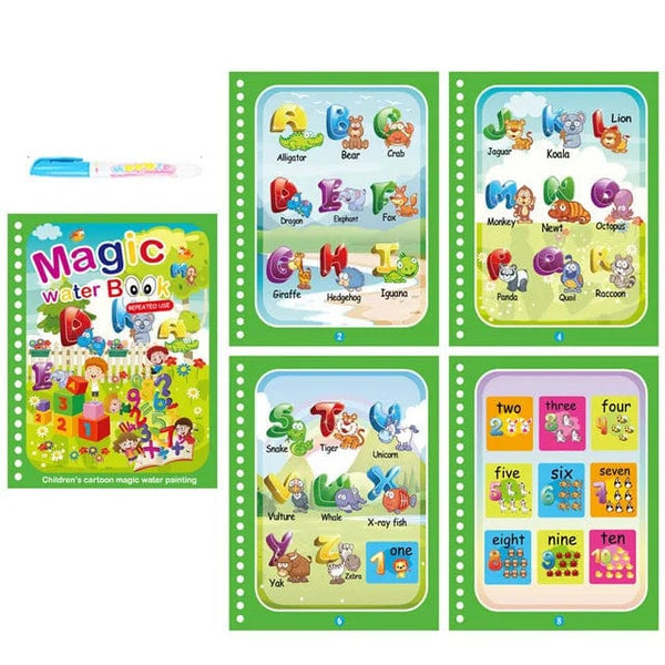 Planet Gates Children Painting Drawing Toys Reusable Coloring Book Magic Water Drawing Book Sensory Early Education Toys for Kids