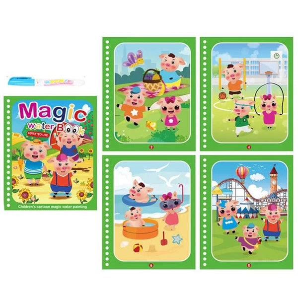 Planet Gates Children Painting Drawing Toys Reusable Coloring Book Magic Water Drawing Book Sensory Early Education Toys for Kids
