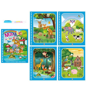 Planet Gates Children Painting Drawing Toys Reusable Coloring Book Magic Water Drawing Book Sensory Early Education Toys for Kids