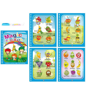 Planet Gates Children Painting Drawing Toys Reusable Coloring Book Magic Water Drawing Book Sensory Early Education Toys for Kids