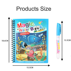 Planet Gates Children Painting Drawing Toys Reusable Coloring Book Magic Water Drawing Book Sensory Early Education Toys for Kids