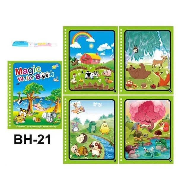 Planet Gates Children Painting Drawing Toys Reusable Coloring Book Magic Water Drawing Book Sensory Early Education Toys for Kids