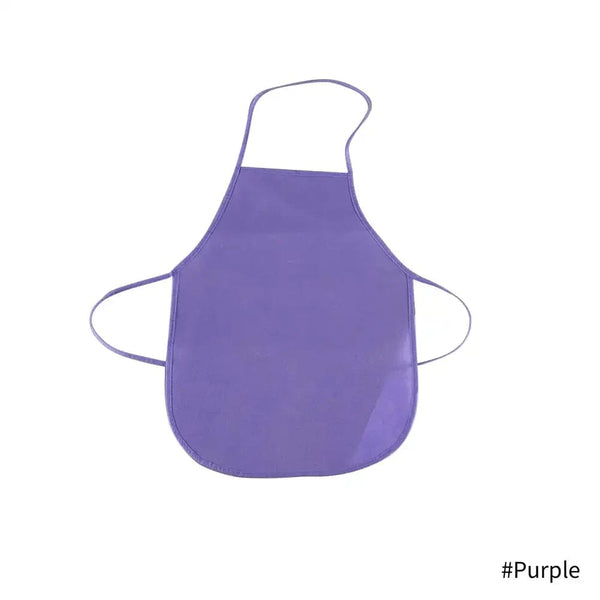 Planet Gates Children Plain Apron Colorful Non-Woven Fabric Kids Painting Drawing Toys Aprons Crafts Playset Baking Cooking Bib Apron