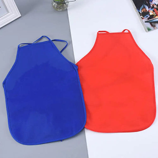 Planet Gates Children Plain Apron Colorful Non-Woven Fabric Kids Painting Drawing Toys Aprons Crafts Playset Baking Cooking Bib Apron