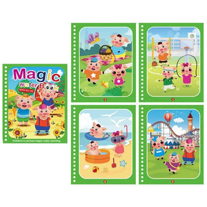 Planet Gates Children Reusable Coloring Book Magic Water Drawing Book  DIY Kindgarten Graffiti Painting Drawing Toys Early Education Toys