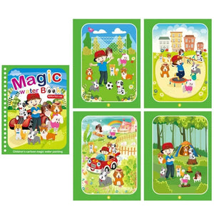 Planet Gates Children Reusable Coloring Book Magic Water Drawing Book  DIY Kindgarten Graffiti Painting Drawing Toys Early Education Toys