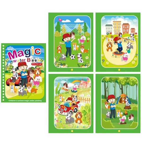 Planet Gates Children Reusable Coloring Book Magic Water Drawing Book  DIY Kindgarten Graffiti Painting Drawing Toys Early Education Toys