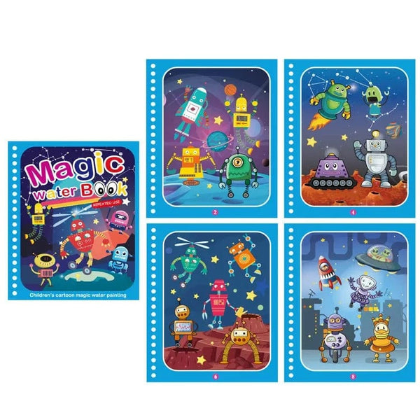 Planet Gates Children Reusable Coloring Book Magic Water Drawing Book  DIY Kindgarten Graffiti Painting Drawing Toys Early Education Toys