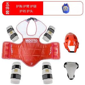 Planet Gates Children's Boxing Taekwondo Protective Gear Actual Combat Equipment Full Set Thicken Competition Martial Arts Combat Protective