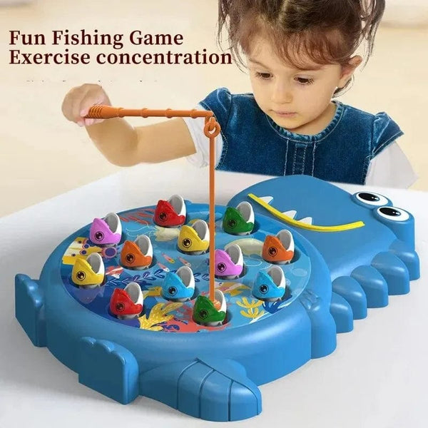 Planet Gates Children's Electric Fishing Toy Set Magnetic Fishing Rod Kids Baby Kitten Fishing Educational Toy Halloween Birthday Gift Toy Se