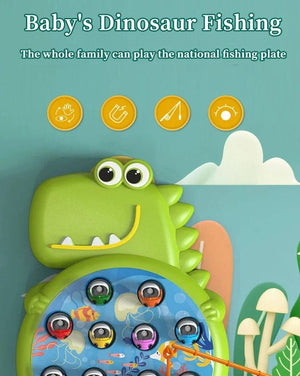 Planet Gates Children's Electric Fishing Toy Set Magnetic Fishing Rod Kids Baby Kitten Fishing Educational Toy Halloween Birthday Gift Toy Se