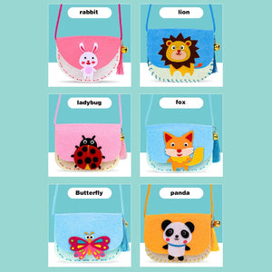 Planet Gates Children's Handmade Craft Kits Non-woven Weaving DIY Toys Felt Cloth Crossbody Bag Montessori Aids Early Education for Kids