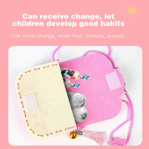 Planet Gates Children's Handmade Craft Kits Non-woven Weaving DIY Toys Felt Cloth Crossbody Bag Montessori Aids Early Education for Kids