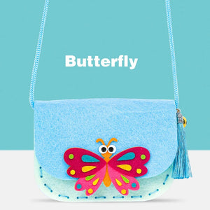 Planet Gates Children's Handmade Craft Kits Non-woven Weaving DIY Toys Felt Cloth Crossbody Bag Montessori Aids Early Education for Kids