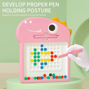 Planet Gates Children's magnetic pen drawing board puzzle magnetic magnet stone bead focus training coordination exercise toy