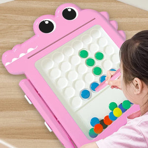 Planet Gates Children's magnetic pen drawing board puzzle magnetic magnet stone bead focus training coordination exercise toy