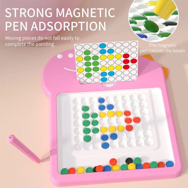 Planet Gates Children's magnetic pen drawing board puzzle magnetic magnet stone bead focus training coordination exercise toy