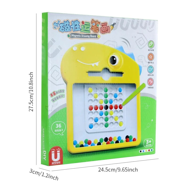 Planet Gates Children's magnetic pen drawing board puzzle magnetic magnet stone bead focus training coordination exercise toy