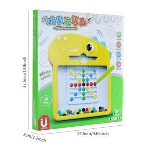 Planet Gates Children's magnetic pen drawing board puzzle magnetic magnet stone bead focus training coordination exercise toy