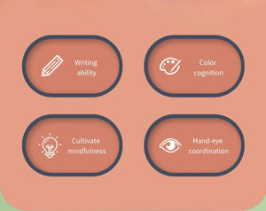 Planet Gates Children's magnetic pen drawing board puzzle magnetic magnet stone bead focus training coordination exercise toy