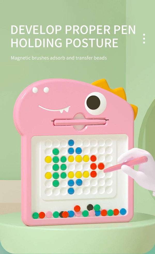 Planet Gates Children's magnetic pen drawing board puzzle magnetic magnet stone bead focus training coordination exercise toy
