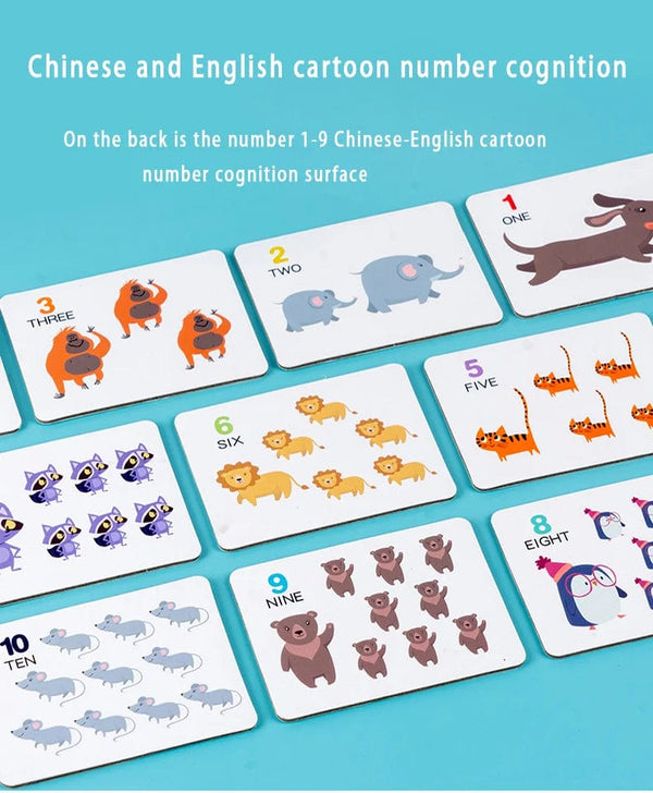 Planet Gates Children's math teaching aids, baby number cognition, arithmetic matching, educational early education toys, Montessori teaching