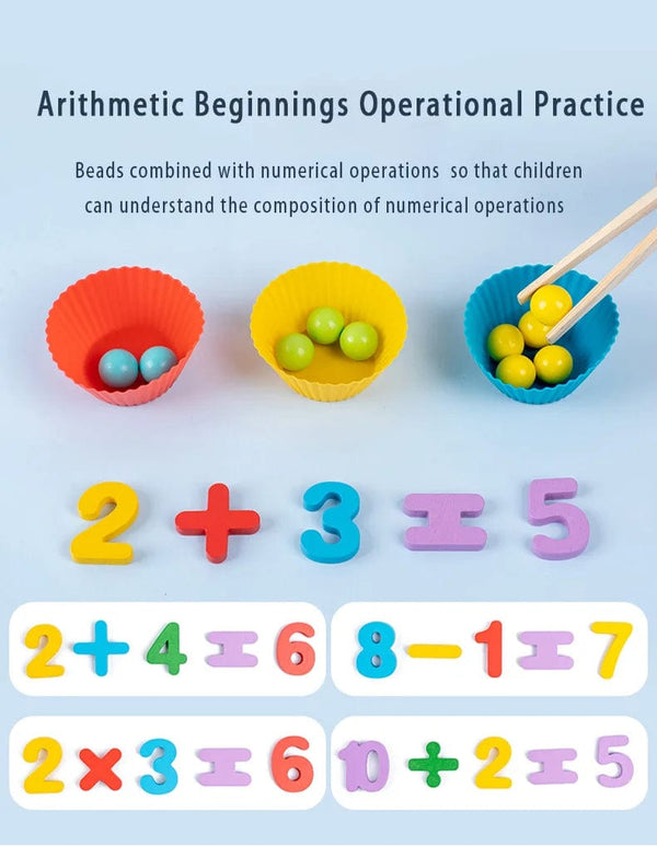 Planet Gates Children's math teaching aids, baby number cognition, arithmetic matching, educational early education toys, Montessori teaching