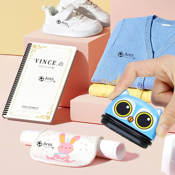 Planet Gates Children's Name Seal Custom Student's Name Stamp Kindergarten Clothes Waterproof Name Sticker Kawaii Montessori Stamp Gift