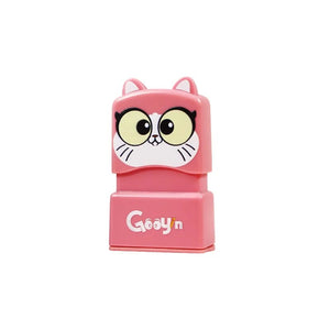 Planet Gates Children's Name Seal Custom Student's Name Stamp Kindergarten Clothes Waterproof Name Sticker Kawaii Montessori Stamp Gift