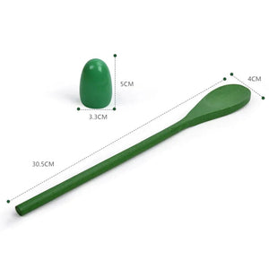 Planet Gates Children's Outdoor Fun Game Toy Egg Spoon Balance Sport Wooden Spoon Toss Ball Sense Training Early Education Puzzle Party Game