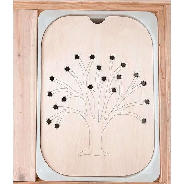 Planet Gates Children's Sensory Tray Table Color Hairball Game Wooden Tile Montessori Early Education Toys Kids Toys Educational Accessories