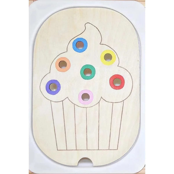 Planet Gates Children's Sensory Tray Table Color Hairball Game Wooden Tile Montessori Early Education Toys Kids Toys Educational Accessories