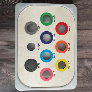 Planet Gates Children's Sensory Tray Table Color Hairball Game Wooden Tile Montessori Early Education Toys Kids Toys Educational Accessories