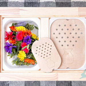 Planet Gates Children's Sensory Tray Table Color Hairball Game Wooden Tile Montessori Early Education Toys Kids Toys Educational Accessories