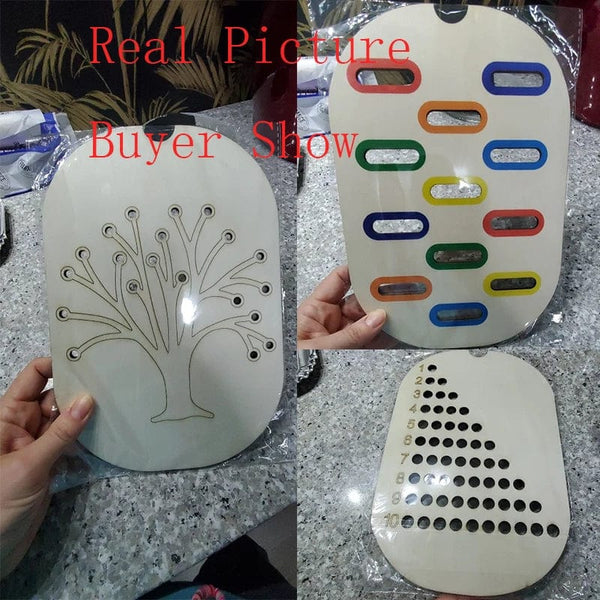 Planet Gates Children's Sensory Tray Table Color Hairball Game Wooden Tile Montessori Early Education Toys Kids Toys Educational Accessories