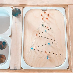 Planet Gates Children's Sensory Tray Table Color Hairball Game Wooden Tile Montessori Early Education Toys Kids Toys Educational Accessories