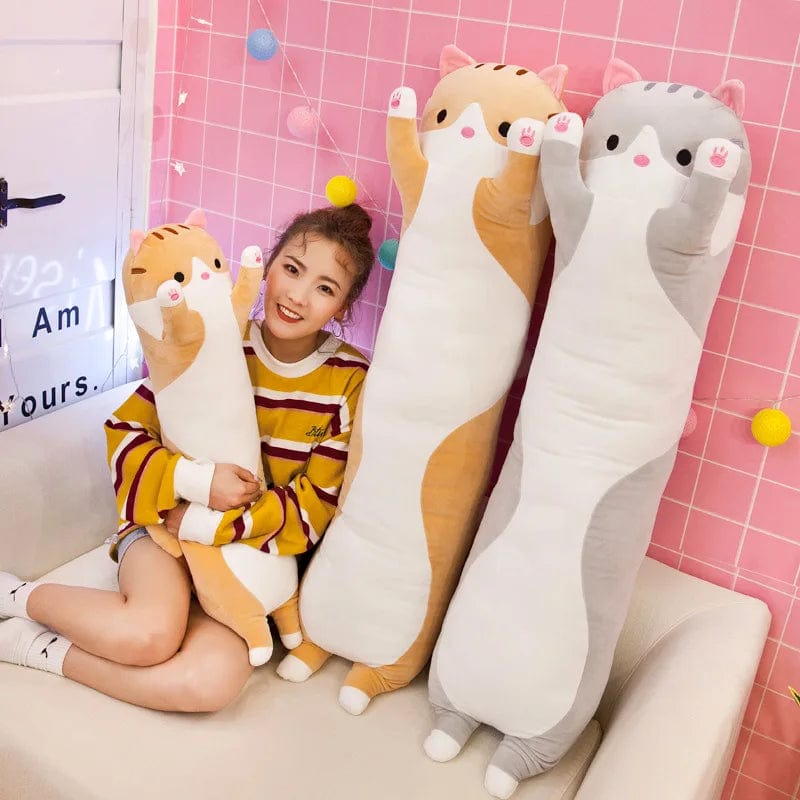 Planet Gates Children's Toy Stuffed Animal Pillow Cute Cat Pillow Soft Plush Long Cat Pillow Birthday Gift