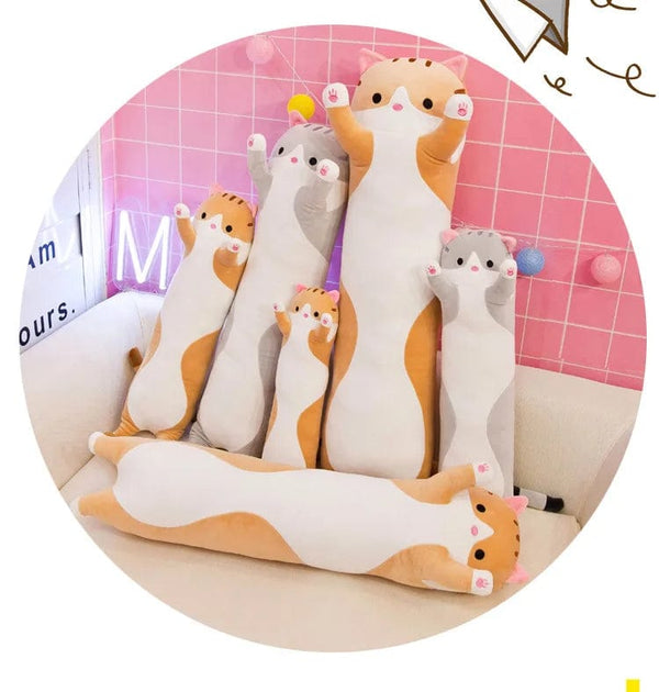 Planet Gates Children's Toy Stuffed Animal Pillow Cute Cat Pillow Soft Plush Long Cat Pillow Birthday Gift