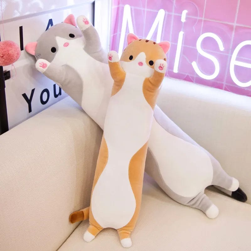 Planet Gates Children's Toy Stuffed Animal Pillow Cute Cat Pillow Soft Plush Long Cat Pillow Birthday Gift