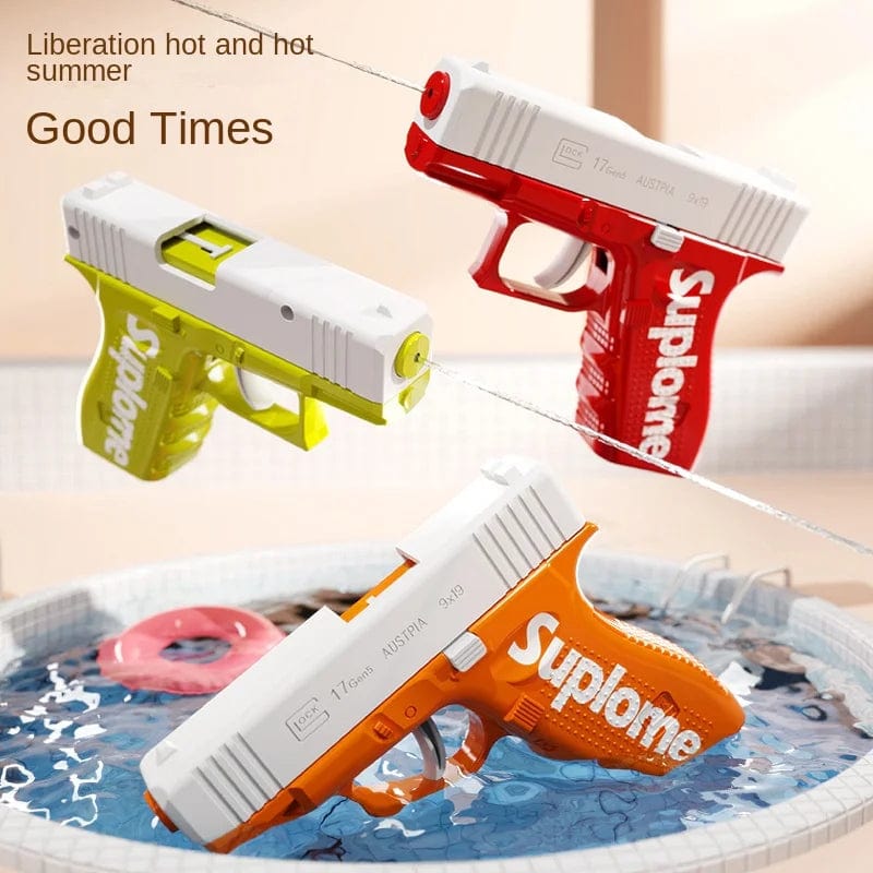 Planet Gates Children's water gun, manual continuous  Ges.m.b.H. water gun, boys and girls playing with bucket cooling toys in summer