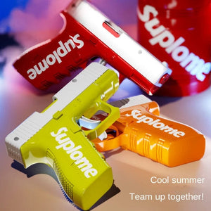 Planet Gates Children's water gun, manual continuous  Ges.m.b.H. water gun, boys and girls playing with bucket cooling toys in summer