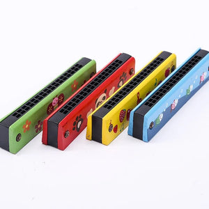 Planet Gates Children Wooden Cartoon Cute Harmonica Montessori Puzzle Toys Creative Music Toy Playing Instruments Kids Boys Girls Gifts TMZ