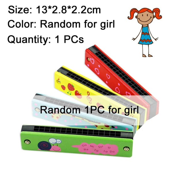 Planet Gates Children Wooden Cartoon Cute Harmonica Montessori Puzzle Toys Creative Music Toy Playing Instruments Kids Boys Girls Gifts TMZ