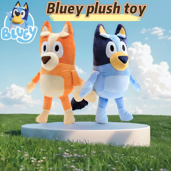 Planet Gates Chilli 28cm Blueyed Dog Bingo Family 17cm 28cm Plush Toy Cartoon Dog Soft Stuffed Animals Dolls Birthday Christmas Gifts Family Blue-y Bingo