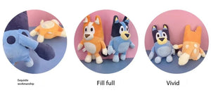 Planet Gates Chilli 28cm Blueyed Dog Bingo Family 17cm 28cm Plush Toy Cartoon Dog Soft Stuffed Animals Dolls Birthday Christmas Gifts Family Blue-y Bingo