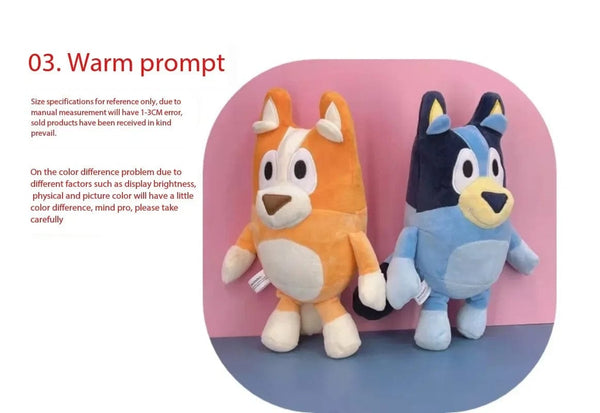 Planet Gates Chilli 28cm Blueyed Dog Bingo Family 17cm 28cm Plush Toy Cartoon Dog Soft Stuffed Animals Dolls Birthday Christmas Gifts Family Blue-y Bingo