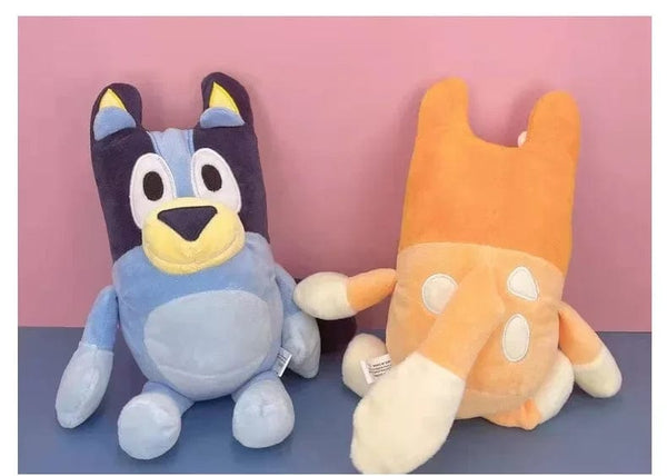 Planet Gates Chilli 28cm Blueyed Dog Bingo Family 17cm 28cm Plush Toy Cartoon Dog Soft Stuffed Animals Dolls Birthday Christmas Gifts Family Blue-y Bingo