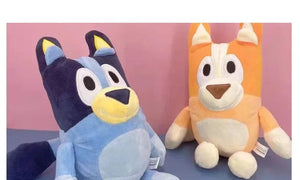 Planet Gates Chilli 28cm Blueyed Dog Bingo Family 17cm 28cm Plush Toy Cartoon Dog Soft Stuffed Animals Dolls Birthday Christmas Gifts Family Blue-y Bingo