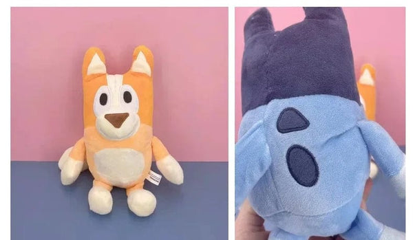Planet Gates Chilli 28cm Blueyed Dog Bingo Family 17cm 28cm Plush Toy Cartoon Dog Soft Stuffed Animals Dolls Birthday Christmas Gifts Family Blue-y Bingo